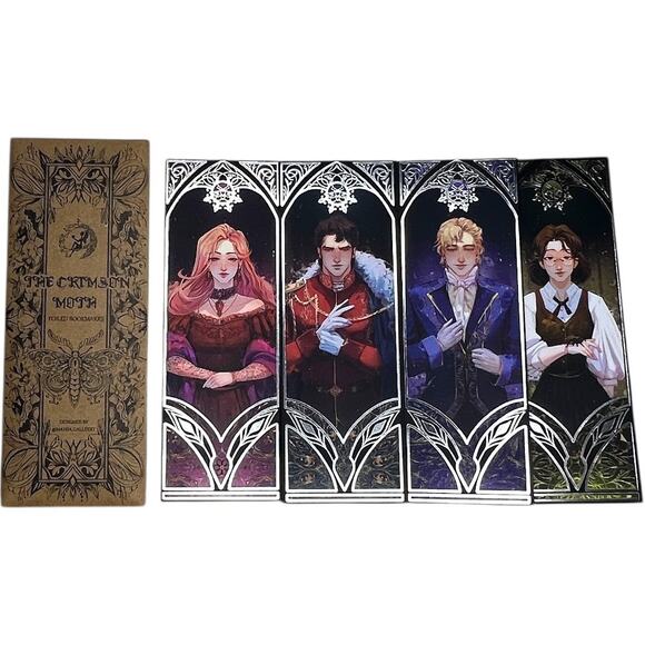 FairyLoot The Crimson Moth by Kristen Ciccarelli Foiled Bookmarks - April 2025 - Picture 1 of 10